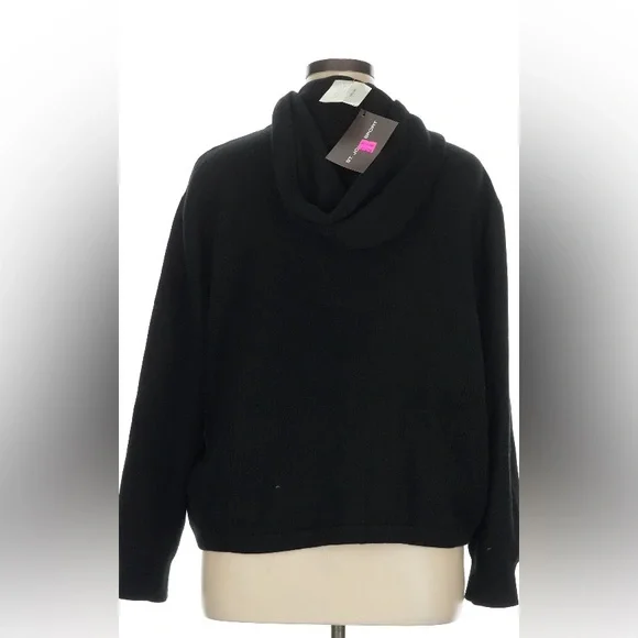 $1500 St. John Sport Cashmere hoodie sweater full zip cardigan XL 1X 52” bust - Picture 2 of 3